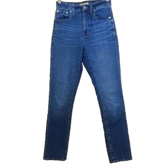 Madewell The High Rise Slim BoyJean Jeans Women's Size 23 Stretch Denim - Picture 2 of 12